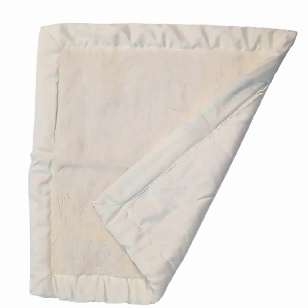 Bearington Baby Collection Cloud Cream Satin Lovey Security Blanket 16